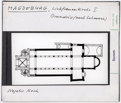 Vorschaubild Magdeburg: Liebfrauenkirche I, Grundriss nach Lehmann 